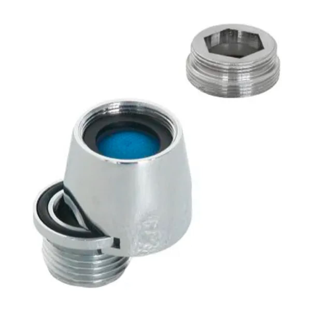 Aeratore Rubinetto Cromato con Raccordo a Baionetta Mm 24 x 1 HID - 2