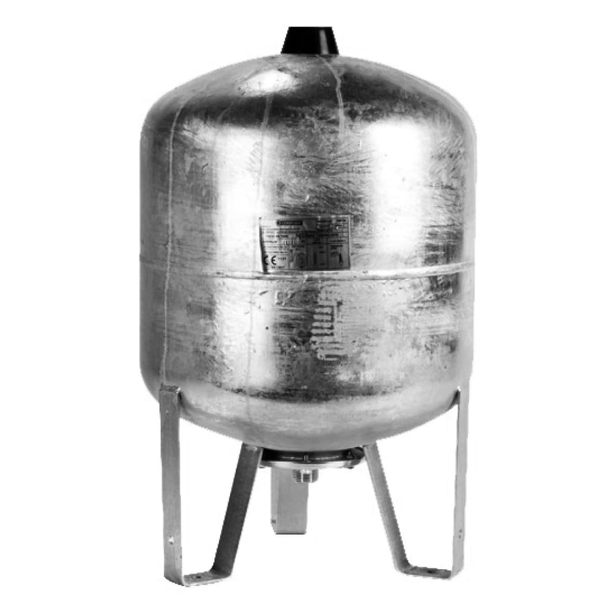 Idrosfera in Acciaio al Carbonio Verticale con Membrana Lt 80 1G 10 BAR COR - 2