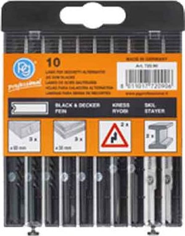 Set Lame per Seghetto Alternativo Att. Black & Pg Professional 10 Pezzi - 2