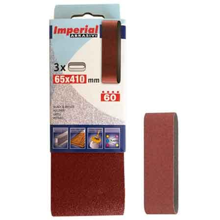 Nastro Abrasivo 65 x 410 mm Grana 80 Imperial Abrasivi 3 Pezzi - 2