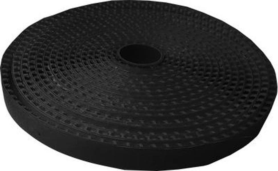 Nastro Aggrappa Zanzariera Effe Poliestere Nero 6,6 ml 10 mm 5 Pezzi - 2