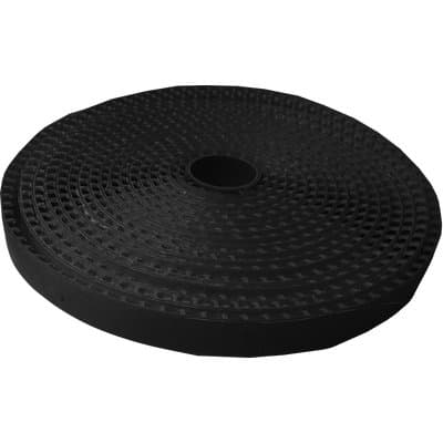 Nastro Aggrappa Zanzariera Effe Poliestere Nero 6,6 ml 10 mm 5 Pezzi - 2