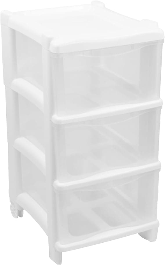 Cassettiera Universale Essential 3 Cassetti 29,5 x Gio Style Colore Bianco - 2