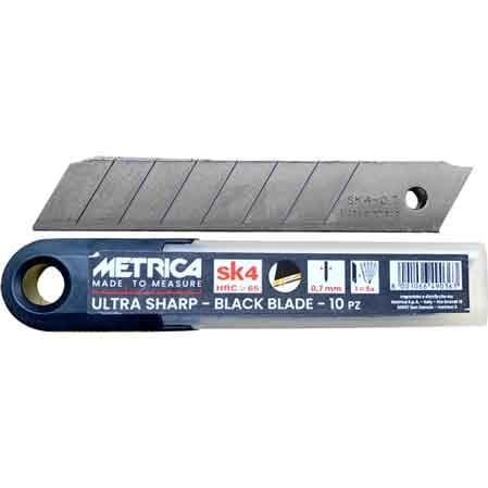Lama di Ricambio per Cutter Professionale Metrica Black Blade 18 x 10 Pezzi - 2