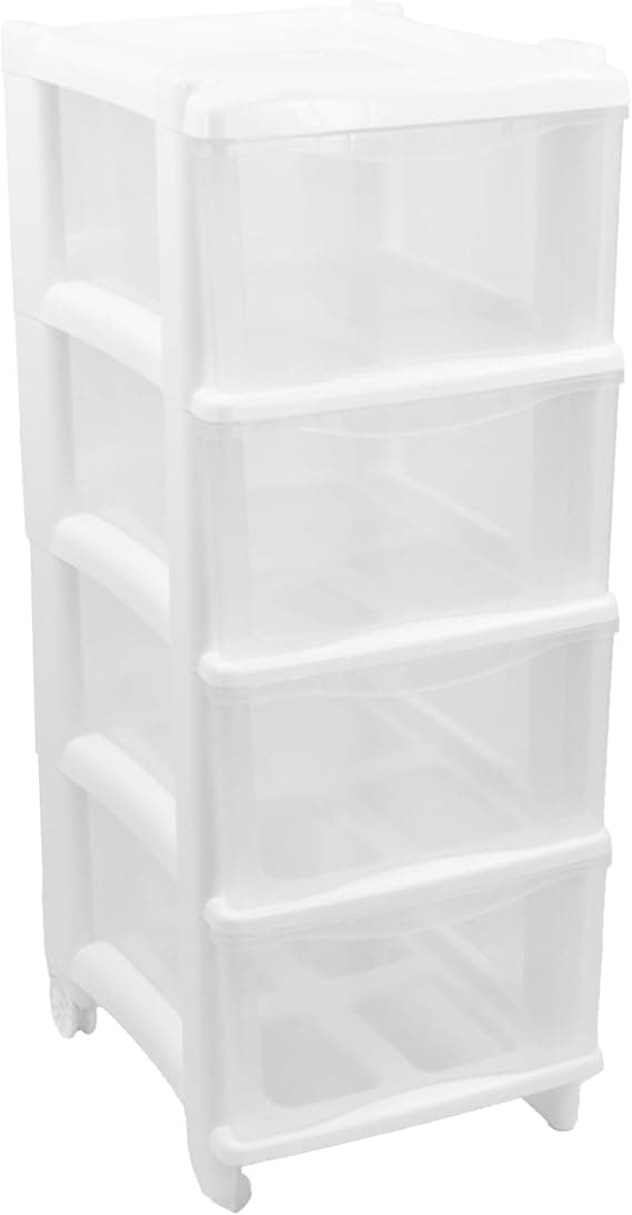 Cassettiera Universale Essential 4 Cassetti 29,5 x Gio Style Colore Bianco - 2