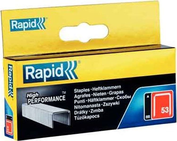 Graffe per Fissatrice Manuale N° 53 per Codice Rapid H. 6 mm 5000 Pezzi - 2