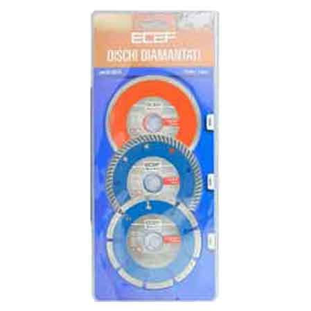Set Dischi Diamantati per Edilizia Ø 115 mm Ecef Conf 3 Pezzi - 2