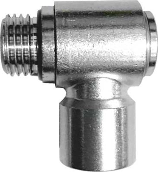 Raccordo Girevole a L Attacco Femmina 1/4x1/4 Mm Spiralflex 10 Pezzi - 2