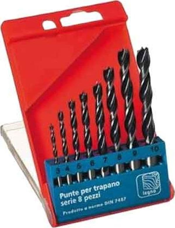 Serie Punte per Legno 3÷10 mm 8 Pezzi – Autres