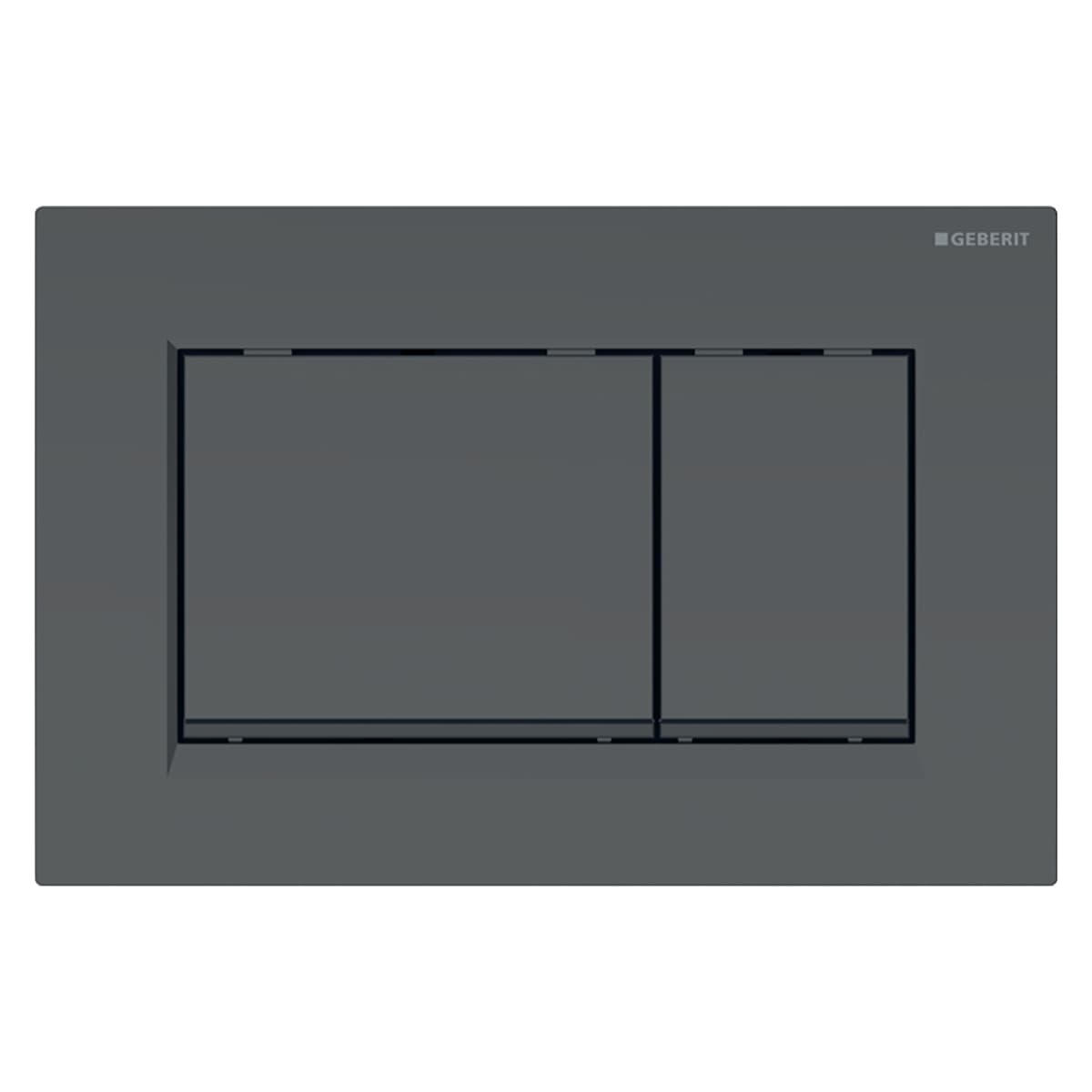 Placca 2 Tasti Modello Sigma 30 Nero Opaco Geberit - 2