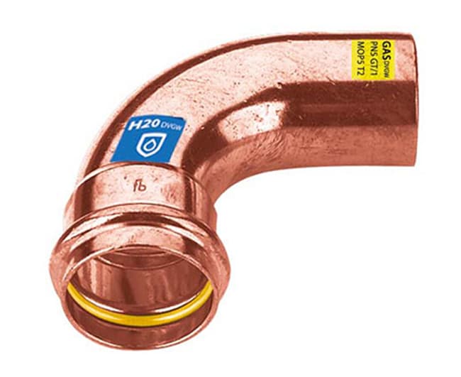 Raccordo Curvo Rame 90 Pressare Maschio Femmina Frabopress Fra bo - 2