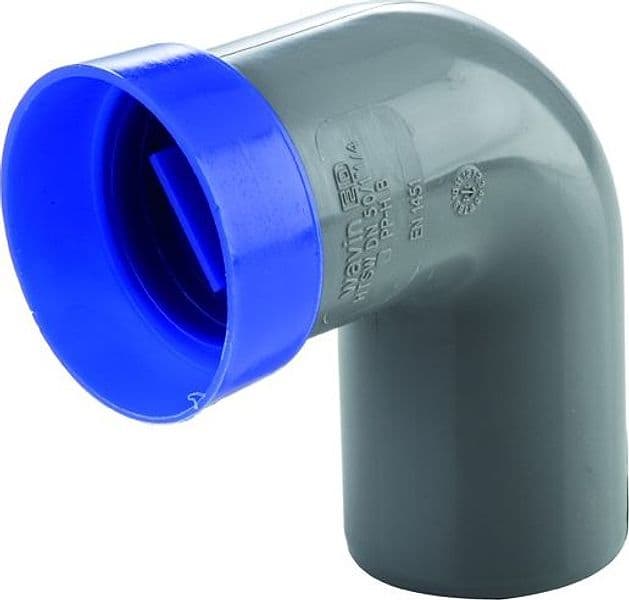 Curva Tecnica PP Innesto Guarnizione ED Tech Ø 32 x 11/4 Wavin Italia - 2