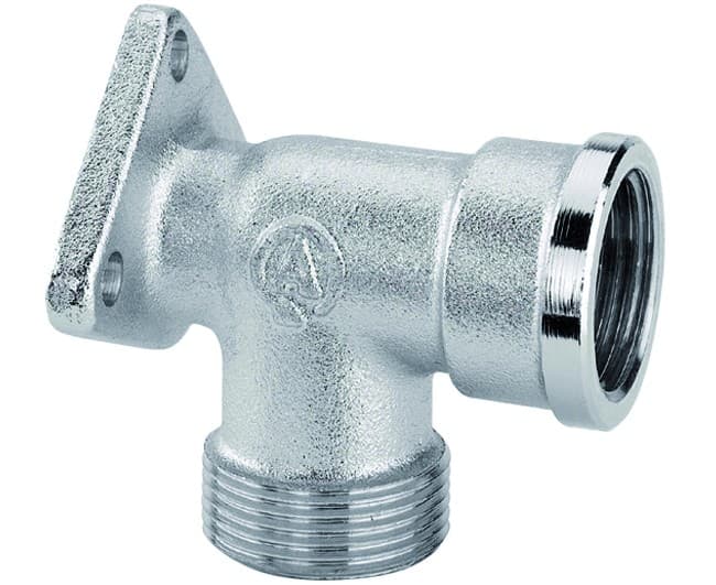 Raccordo Curvo Femmina Ottone Cromato Flangiato ½ Maschio 24 x 19 Arteclima - 2