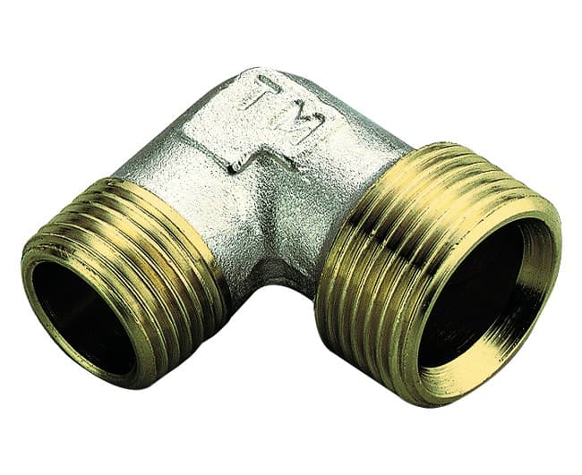 Raccordo Curvo Maschio in Ottone Giallo Waterblock Gn ½ Tiemme Raccorderie - 2