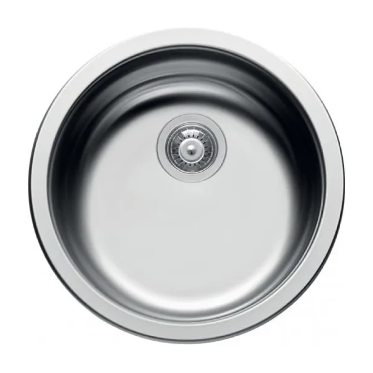 LAVELLO TONDO 1 VASCA IN ACCIAIO INOX MODELLO SKY ROUND 435 CM.43   ELLECI - 2
