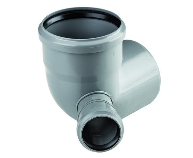 Curva Scarico WC 87 ° ad Innesto in PP Wavin Italia - 2