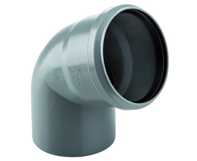 Curva 67 ° ad Innesto in PP con Guarnizione Serie ED Tech Ø 50 Wavin Italia - 2