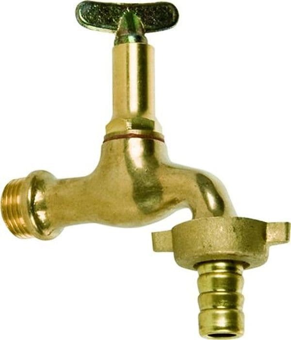 Rubinetto Portagomma in Ottone Giallo con Chiavino 1/2 IDRAL - 2