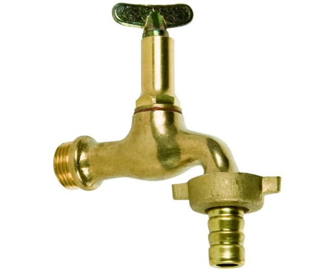 Rubinetto Portagomma in Ottone Giallo con Chiavino ½ IDRAL - 2