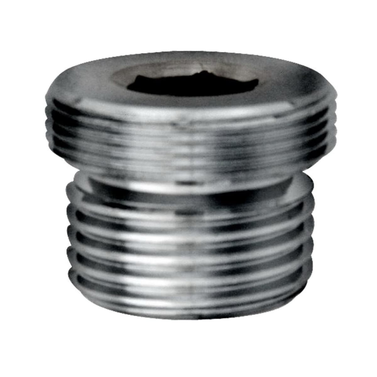 Raccordo Doppio Maschio in Ottone Cromato M.24 x 1 M.½ - 2
