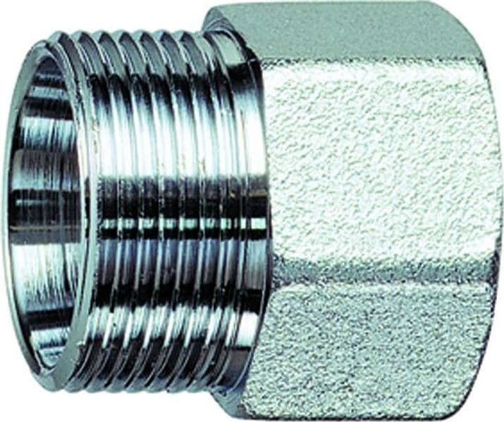 Raccordo Diritto Femmina Ottone Cromato 3/4 Ø 18 C Kit Rame Far - 2