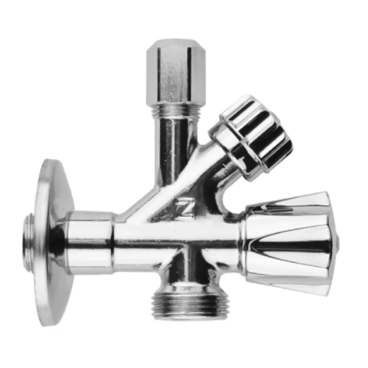 Rubinetto Sottolavabo a Vitone Ottone Cromato con Attacco Lavatrice ½ ZAGI - 2