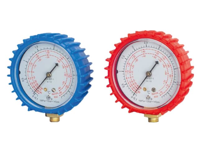 Manovuotometri R410 R32(CASSA Blu) Scala(bar): 1 ÷ 38 Attacco ?g M.g.f - 2