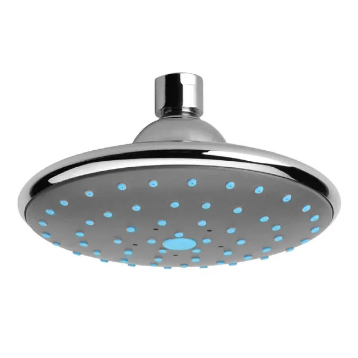 Soffione Tondo in ABS Cromato a Pioggia 1 2 1 Getto Rubinetterie Remer - 2
