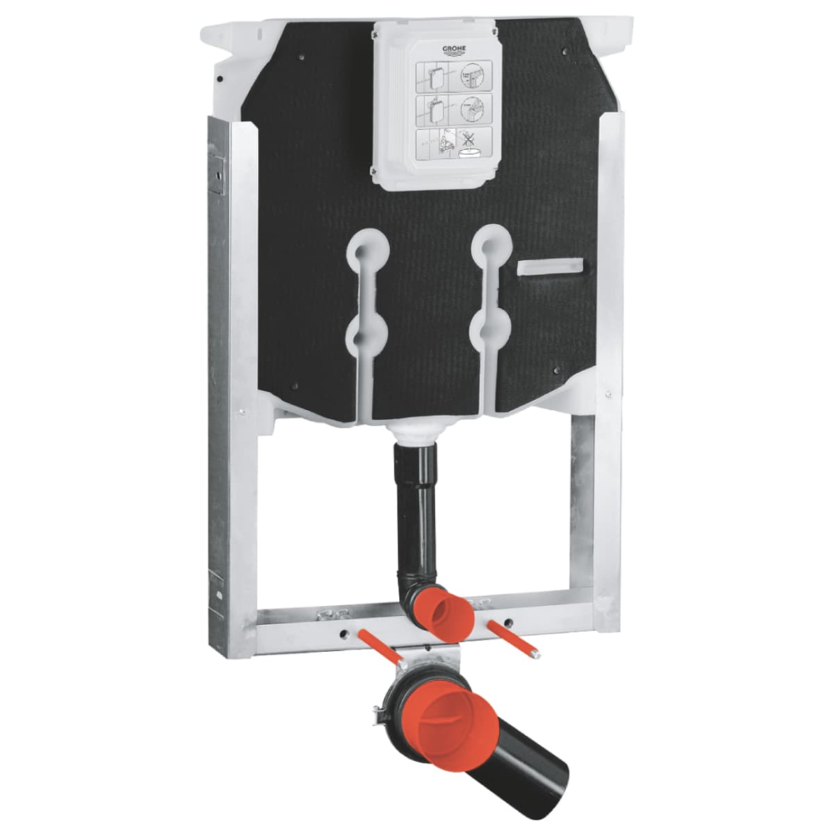 Modulo per Vaso Sospeso con Cassetta da 80 mm Modello Uniset GROHE - 2