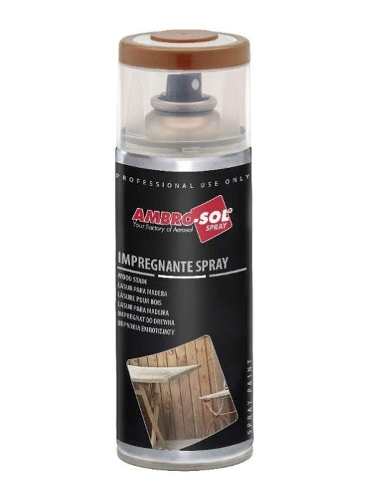 Impregnante per Legno Spray Ambrosol 400 ml Rovere 6 Pezzi – Ambro-Sol