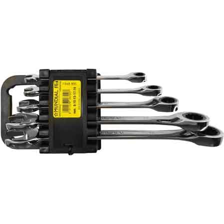 Serie Chiavi Combinate a Cricchetto Mundial (8÷19 mm) 5 Pezzi - 2