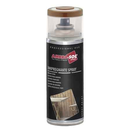 Impregnante per Legno Spray Ambrosol 400 ml Trasparente 6 Pezzi - 2
