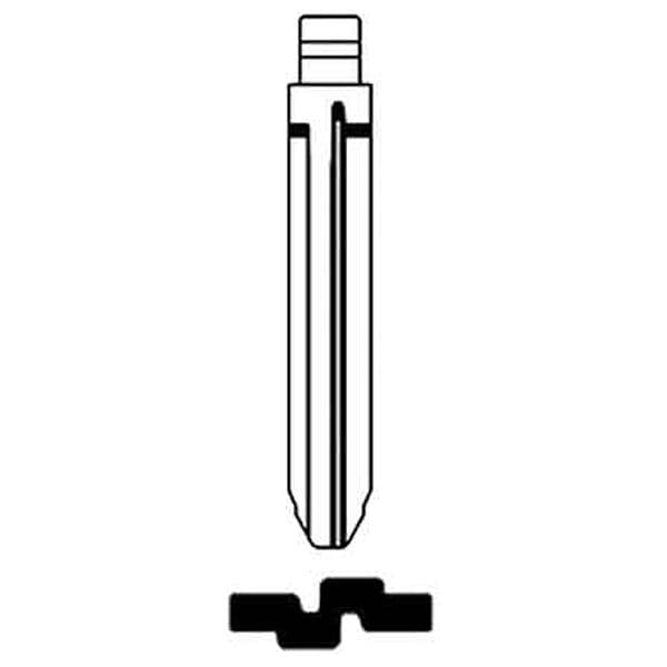 Inserto Chiave per Radiocomando TOY43CH Silca - 2