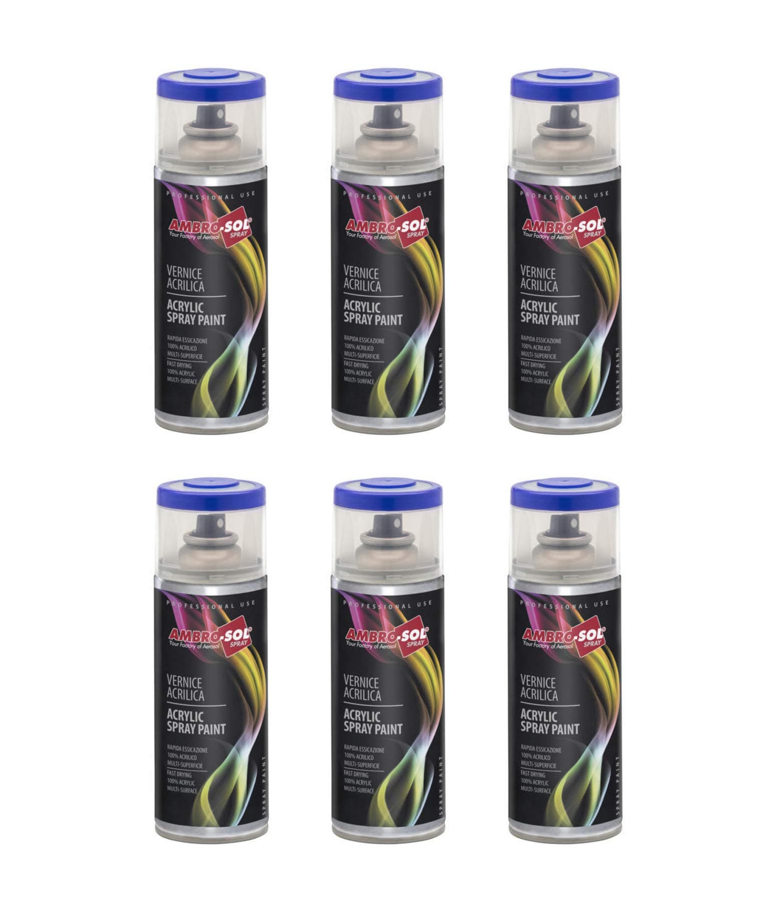 Bomboletta Spray Acrilico Universale 400 ml Marrone Ambrosol 6 Pezzi – Ambro-Sol