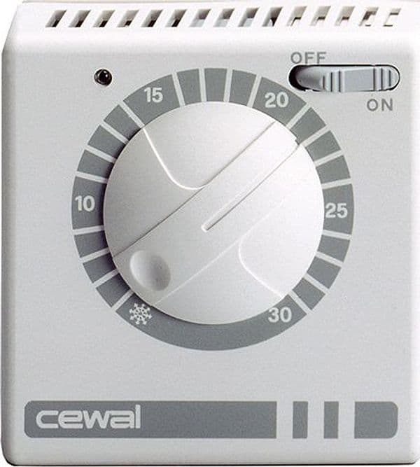 Termostato Ambiente Elettromeccanico a Membrana Modello Rq 250 V CEWAL