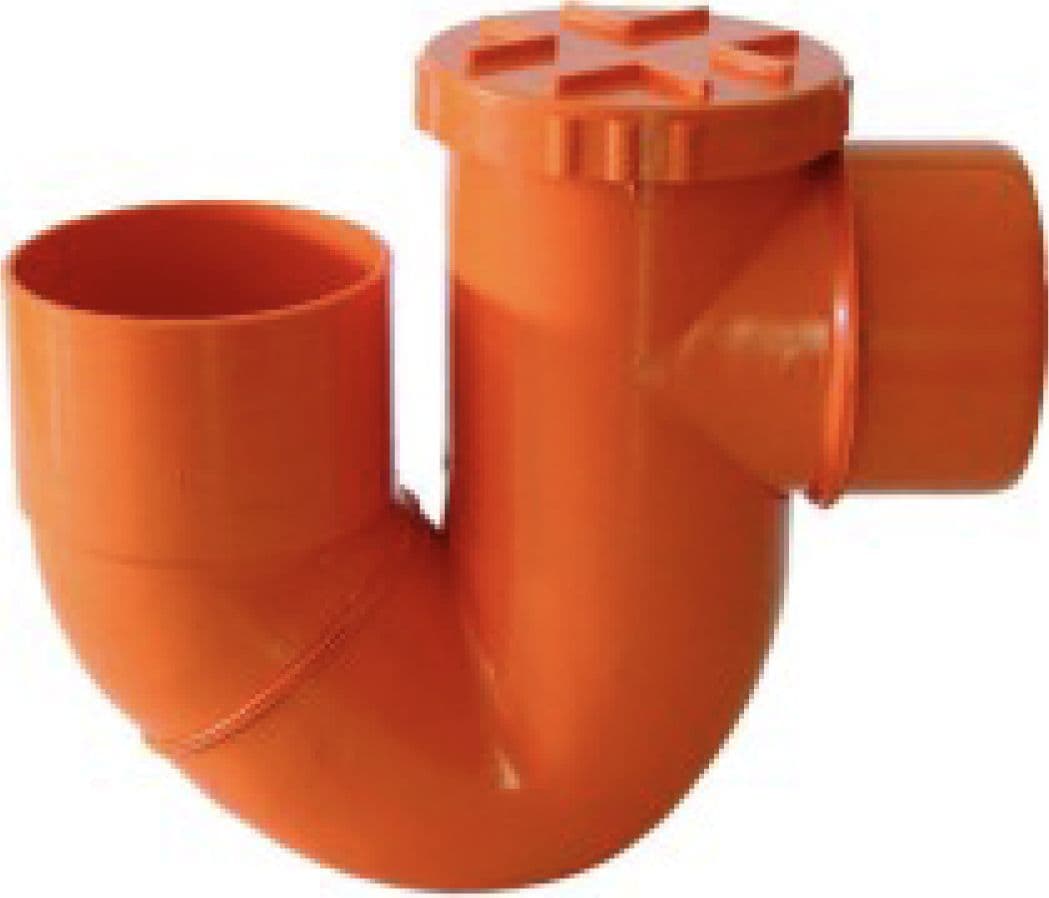 Sifone V o Arancio in PVC ad Incollaggio Ø 100 - 2