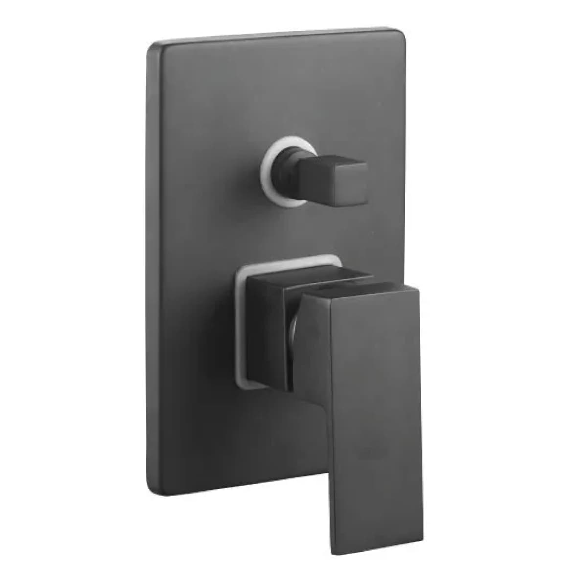 Rubinetto Miscelatore Monocomando Incasso Doccia Nero Nero Opaco Idroweb - 2