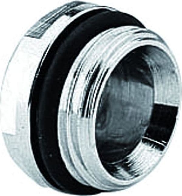 Tappo Maschio in Ottone Cromato per Chiusura Collettori 3/4 Arteclima - 2