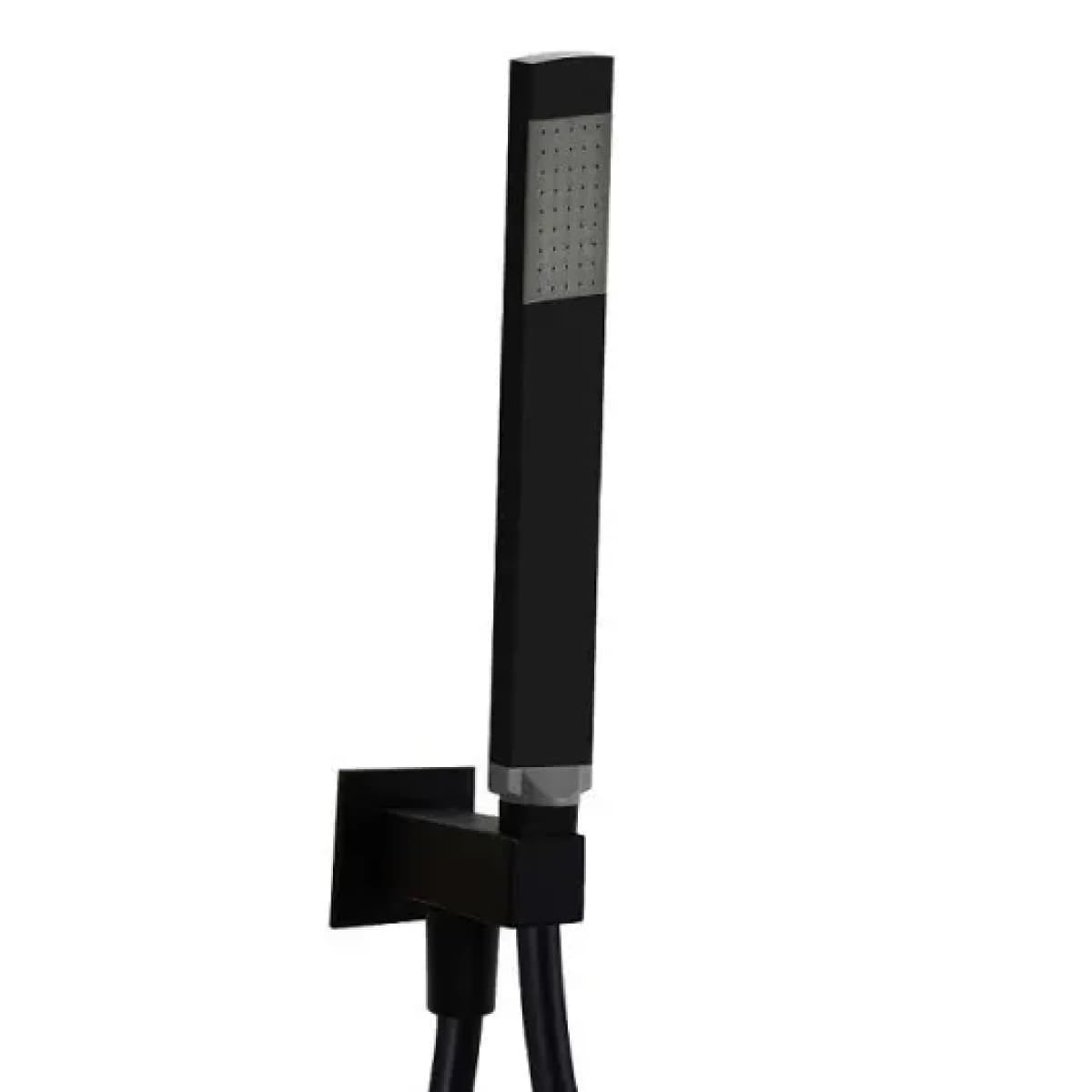 Set Doccia Quadro con Supporto e Presa Nero Opaco Rubinetteria Paffoni - 2