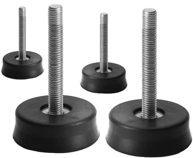 Kit Antivibranti per Staffe in Gomma Nera 56 x 20 150 kg Vecam co - 2