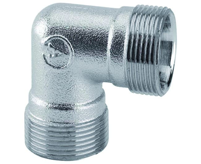 Raccordo Curvo Intermedio in Ottone Cromato M 24 x 19 Arteclima - 2