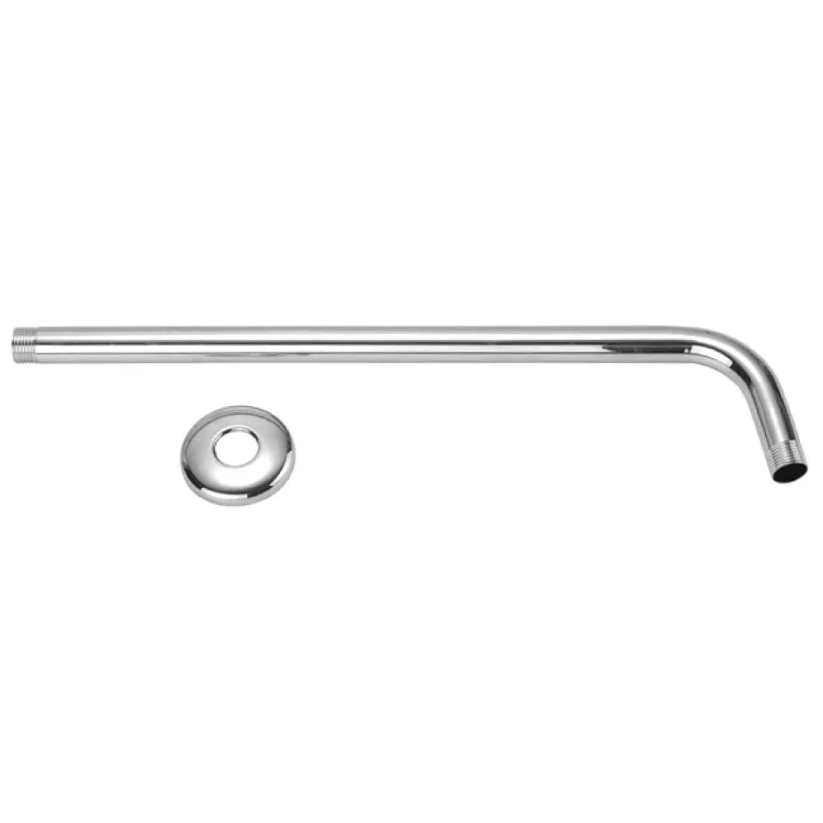 Braccio Doccia Tondo in Ottone Cromato ½ 35 cm - 2