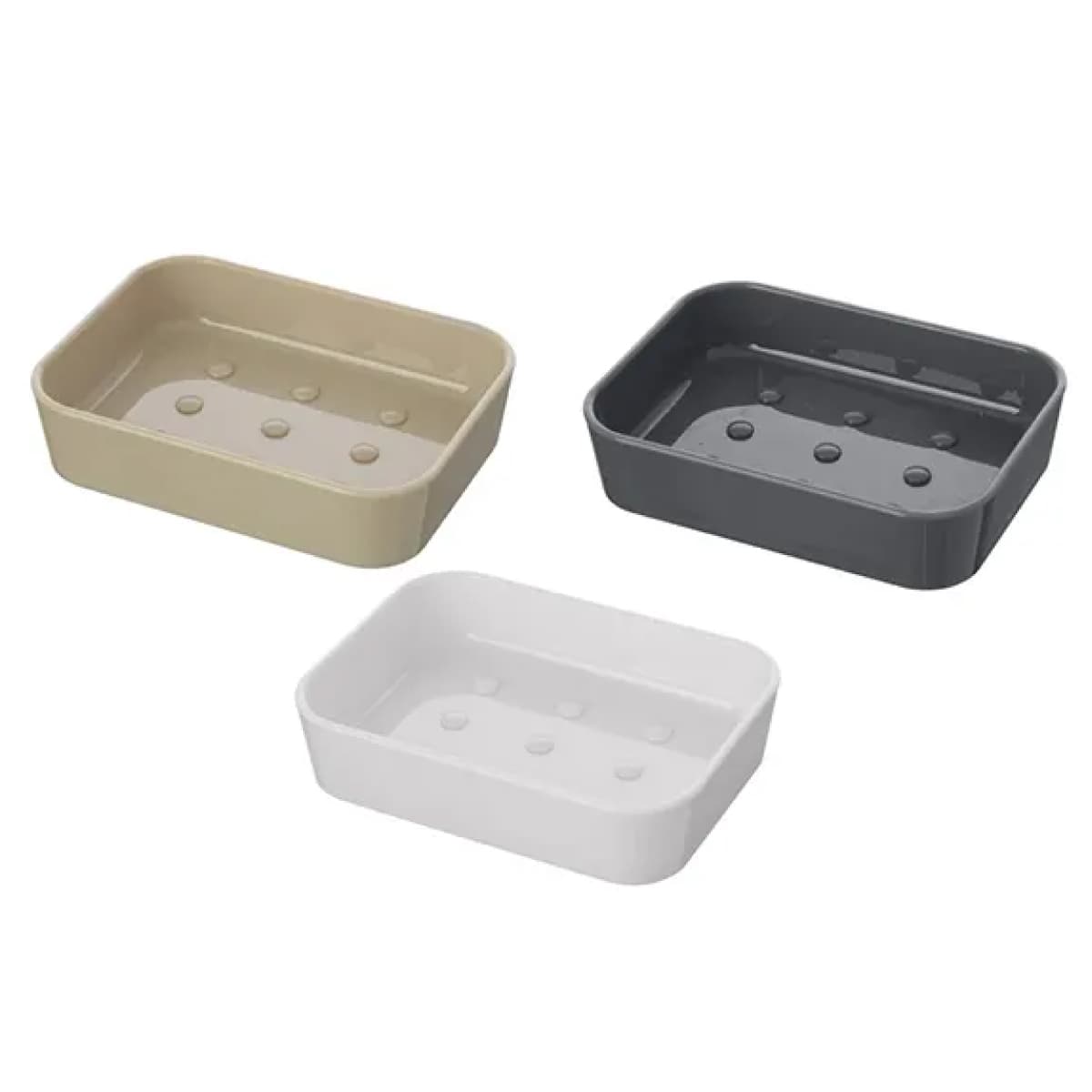 Portasapone in Plastica Star Dim. CM(LXPXH):11 x 8,7 x 2,3 Beige BRAND - 2