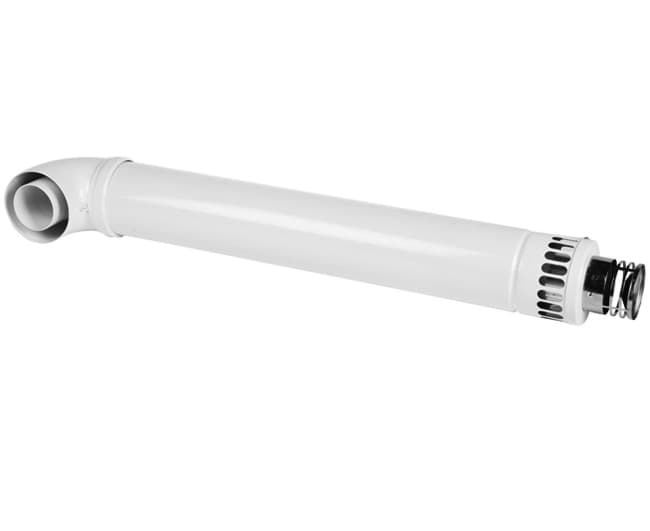 Kit Fumi con Tubo e Curva Coassiale per Scaldabagno Uso Rinnai Italia - 2