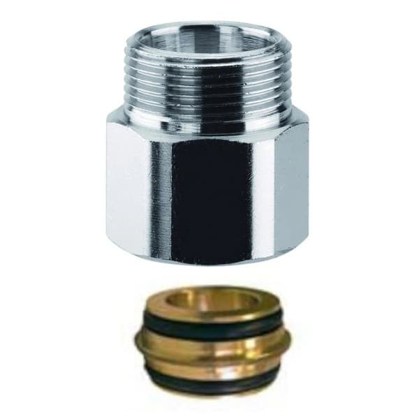 Prolunga Filettata Ottone Cromato Maschio Con Ogiva di Tenuta Arteclima - 2
