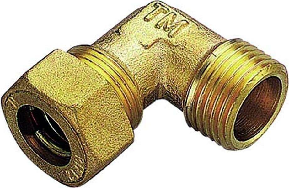 Raccordo Curvo Maschio con Tenuta o Ring per Tubo Rame Tiemme 3041 216 - 2
