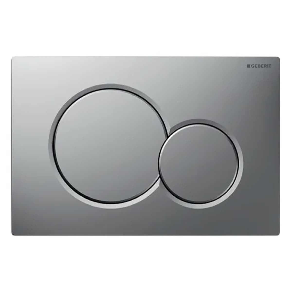 Placca 2 Tasti Modello Sigma 01 Cromo Satinata Geberit - 2
