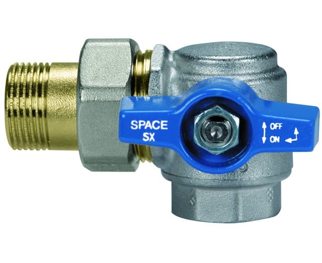 Valvola a Sfera a Squadra in Ottone Verso Sinistro Modello 2073B405SXB - 2