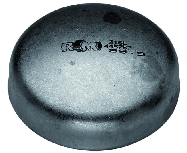 Fondello Bombato Saldare in Acciaio Nero 1 mm Rm Raccorderie Metalliche - 2