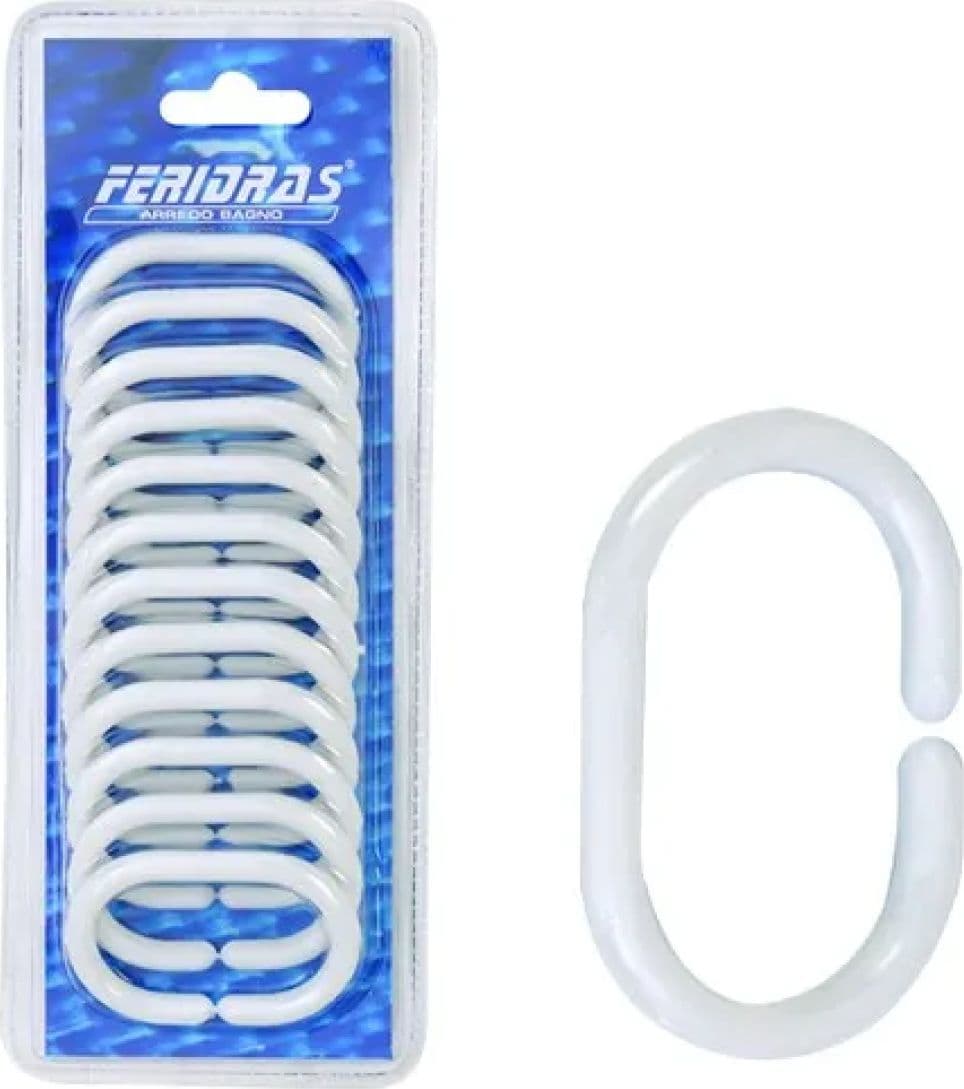 Set 12 Ganci per Tenda Doccia Idroweb - 2
